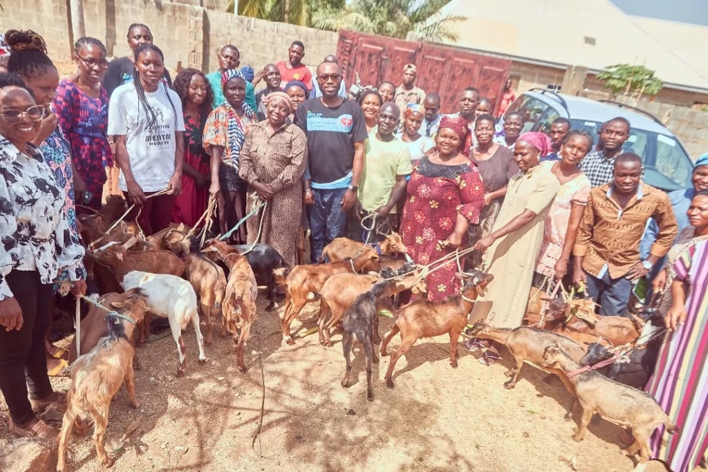 TLP participants in Akwanga empowered with goats and beehives